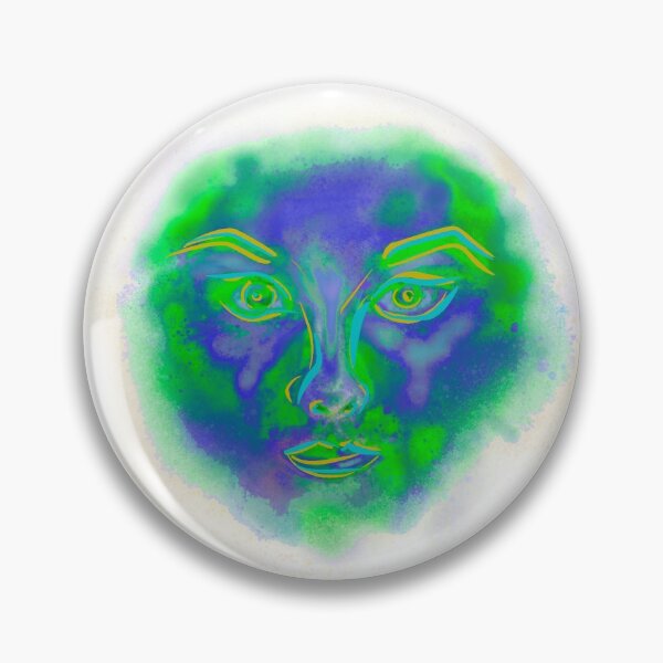 Item preview, Green and blue face designed and sold by KatyBug-.