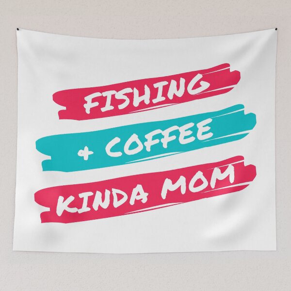 Item preview, Fishing and coffee kinda mom designed and sold by TheGreenGoat.