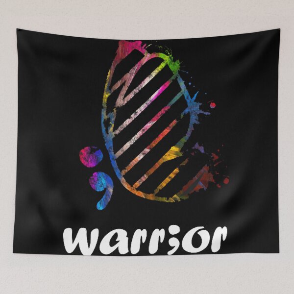Item preview, Colourful Butterfly - Semicolon Warrior - Mental Health Awareness designed and sold by slc2213.