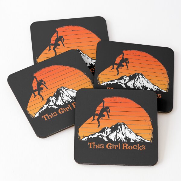 Item preview, This Girl Rocks - Woman Girl Rock Climbing  designed and sold by HeatherPore.
