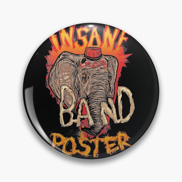 Item preview, Insane Crazy Band Poster Design designed and sold by jublin.