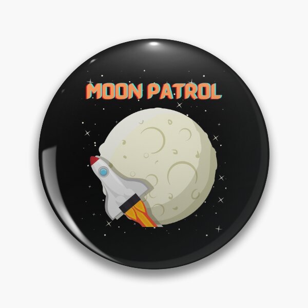 Item preview, Moonpatrol, Moon patrol, Retro, moon, space, arcade, moonpatrol, gaming, rocket, 8bit, moon landing, aliens, arcade game, landing, moon patrol stickers, designed and sold by bimmer325.