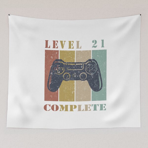 Item preview, Level 21 Complete Birthday Gift ,21th Birthday Gift for Gamer designed and sold by BrahimAz.