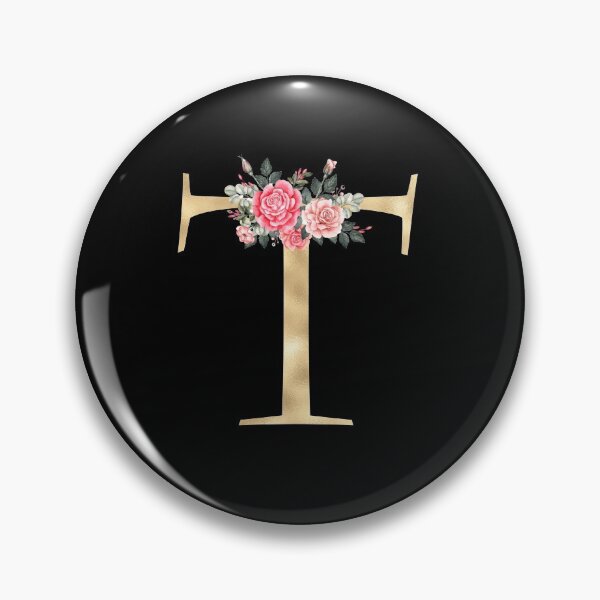 Item preview, Gold Letter T With Garden Flowers | Floral Wedding Letters designed and sold by SerendipityNow.