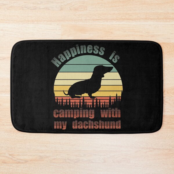 Item preview, Happiness is Camping with my Dachsund  designed and sold by Zurickdesigns.