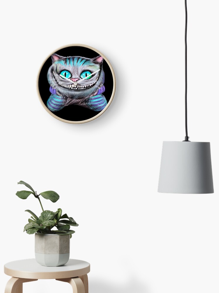 Alice in Wonderland Clock. Cheshire Cat Clock. Alice in Wonderland