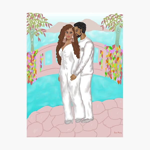 Romance At The Ocean By Loure Bussey Photographic Print