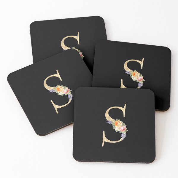 Item preview, Gold Letter S With Garden Flowers | Floral Wedding Letters designed and sold by SerendipityNow.
