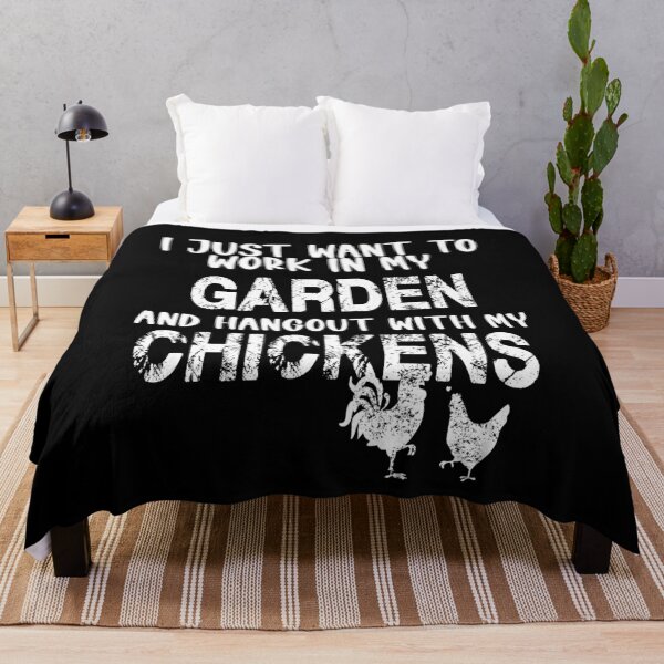Item preview, I JUST WANT TO WORK IN MY GARDEN AND HANGOUT WITH MY CHICKEN designed and sold by karimydesign10.