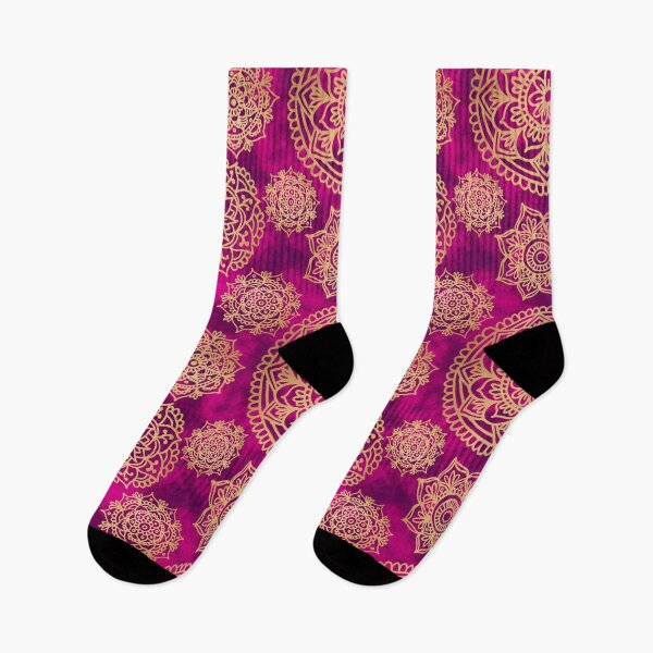 Item preview, Pink and Gold Mandala Pattern designed and sold by Julie Erin Designs.