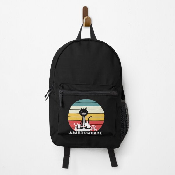 Item preview, Amsterdam skyline Cat Yoga designed and sold by HINDAM4U.