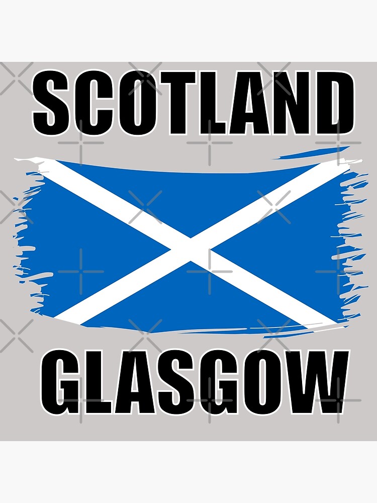 "Scotland Glasgow Flag" Poster for Sale by TrickyGraphics Redbubble