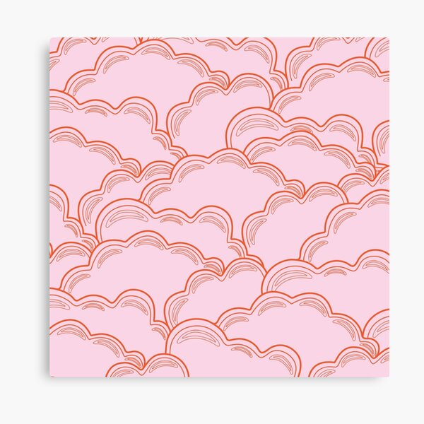 Pastel Pink Clouds Canvas Print