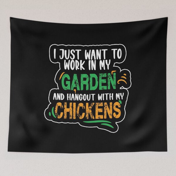 Artikelvorschau, Ich möchte nur in meinem Garten arbeiten und mit meinem Huhn rumhängen entworfen und verkauft von karimydesign10.