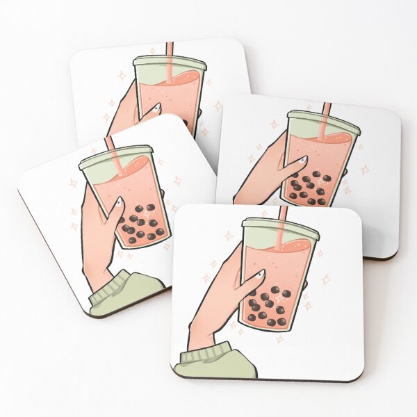 Item preview, peach boba designed and sold by xiwookk.
