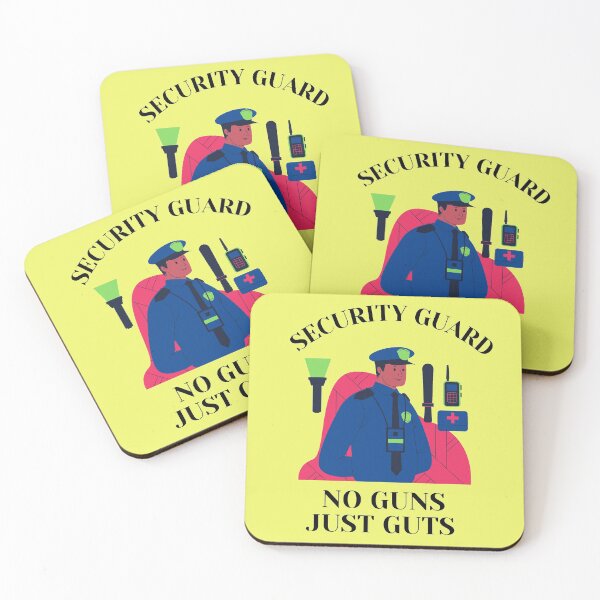 Item preview, Security Guard-No Guns Just Guts designed and sold by Mamibo.