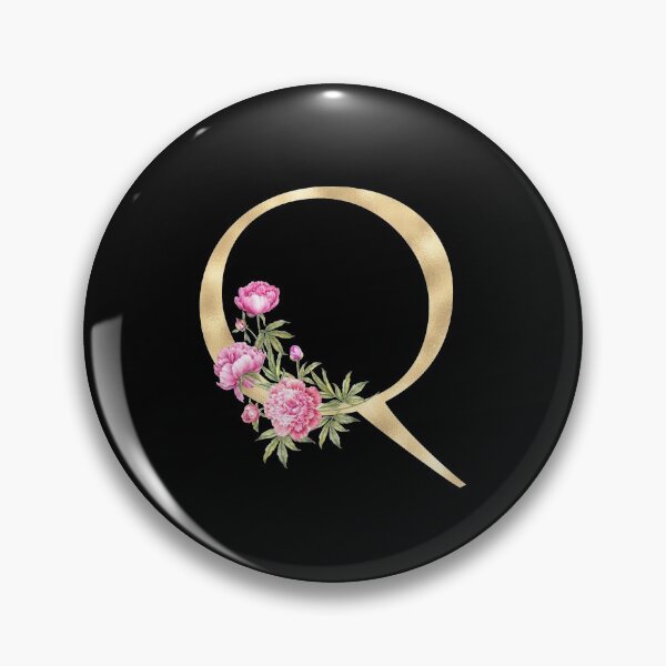 Item preview, Gold Letter Q With Garden Flowers | Floral Wedding Letters designed and sold by SerendipityNow.