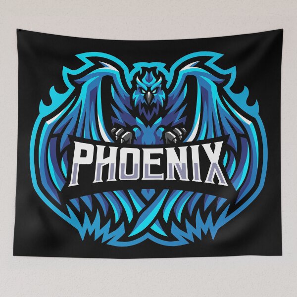 Item preview, Blue Fire Phoenix designed and sold by Silky Diamond.