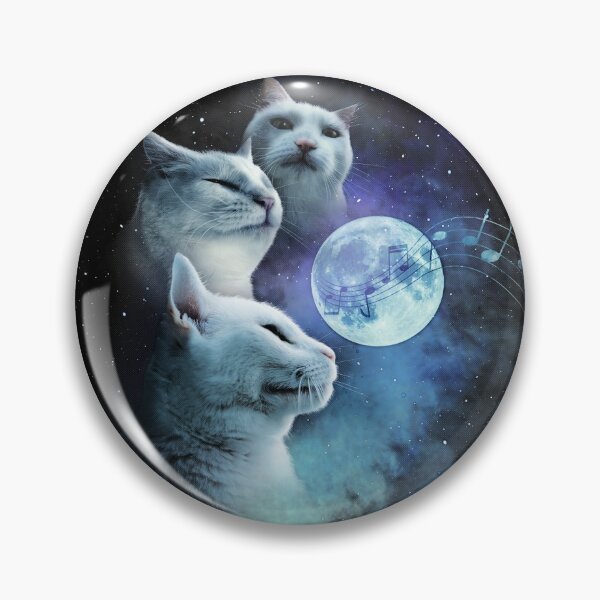 Item preview, Cat Vibing Meme / Galaxy Cats / Three Cat Moon / CatJAM designed and sold by coolintent.
