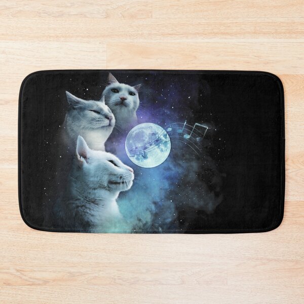 Item preview, Cat Vibing Meme / Galaxy Cats / Three Cat Moon / CatJAM designed and sold by coolintent.