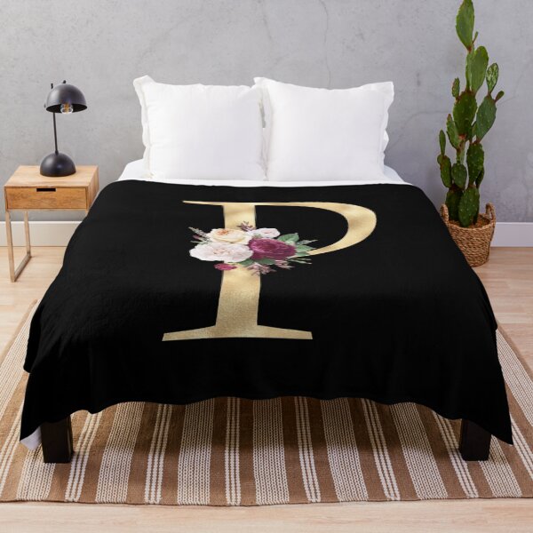 Item preview, Gold Letter P  With Garden Flowers | Floral Wedding Letters designed and sold by SerendipityNow.