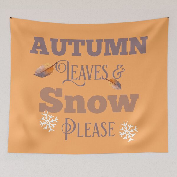 Item preview, Autumn Leaves and Snow  designed and sold by Rcasadesign.