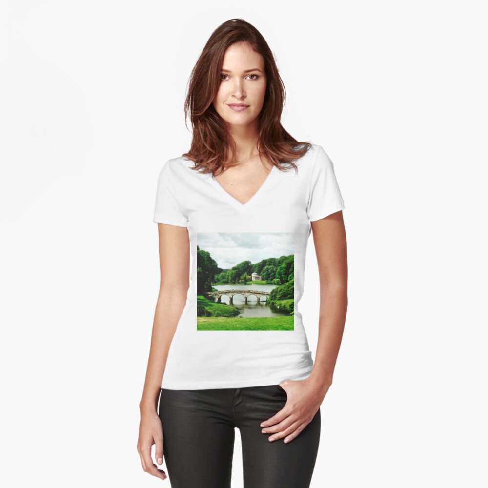 Item preview, Fitted V-Neck T-Shirt designed and sold by robsteadman.