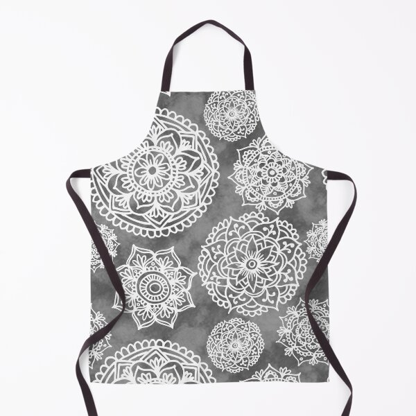 Item preview, Soft Grey Mandala Pattern designed and sold by Julie Erin Designs.