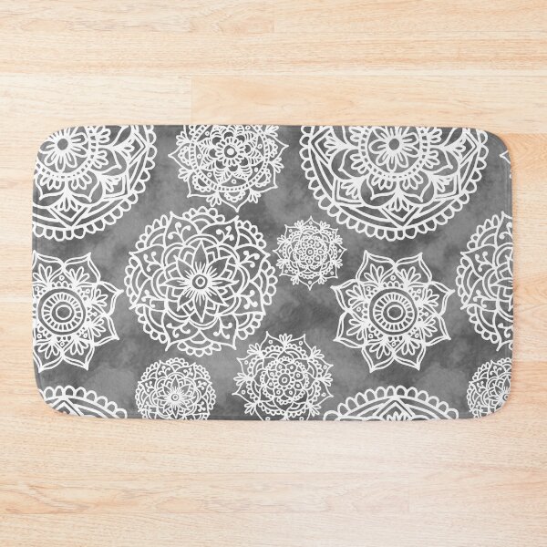 Item preview, Soft Grey Mandala Pattern designed and sold by Julie Erin Designs.