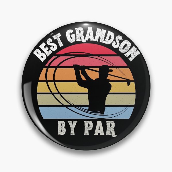Item preview, Grandson Golf Player gift, Best GrandSon on the Back Nine, Vintage Sunset Design for Golfer GrandSon designed and sold by AmazingEcraft.