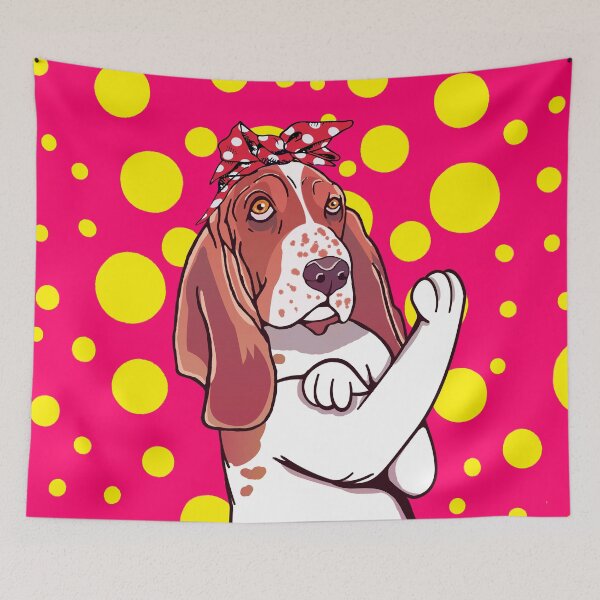 Item preview, Retro Basset Hound Dog Lover Mom Cartoon designed and sold by MrEddie10.