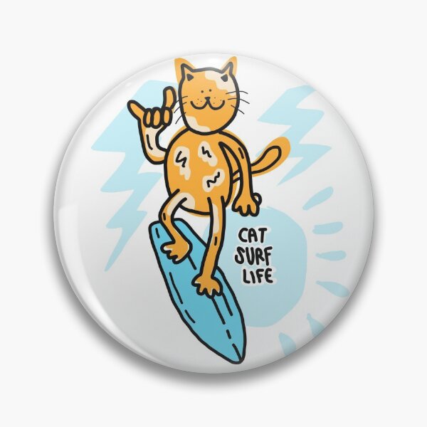 Item preview, CAt surf life surfing surf  designed and sold by Tropical Blood.