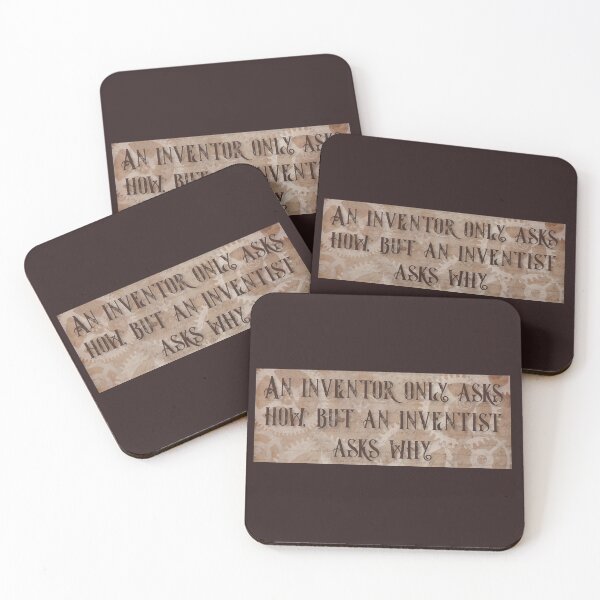 Item preview, An Inventor only asks how, but an Inventist asks WHY designed and sold by ShadowSparkPub.