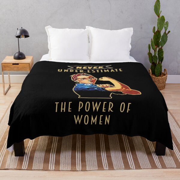 Item preview, Never Under-estimate The Power Of Women - Rosie Riveter designed and sold by ColorfulMystic.