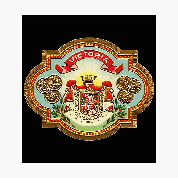 viktoria cigar logo photographic print by anaghoni redbubble