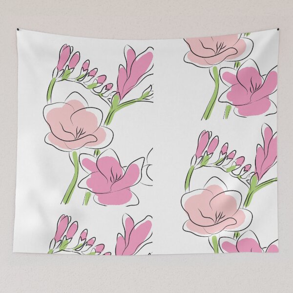 Item preview, decorative, vintage abstract flowers designed and sold by sonaadalian.