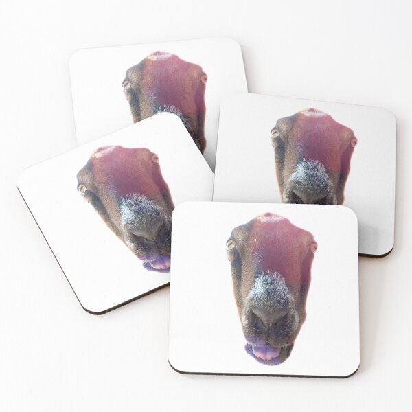 Item preview, goat kisses make you laugh goat face designed and sold by Stephanie  Skeem.