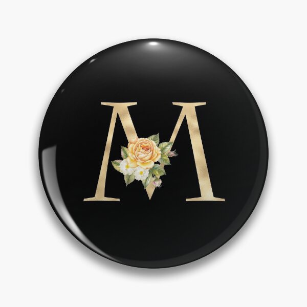 Item preview, Gold Letter M  With Garden Flowers | Floral Wedding Letters designed and sold by SerendipityNow.