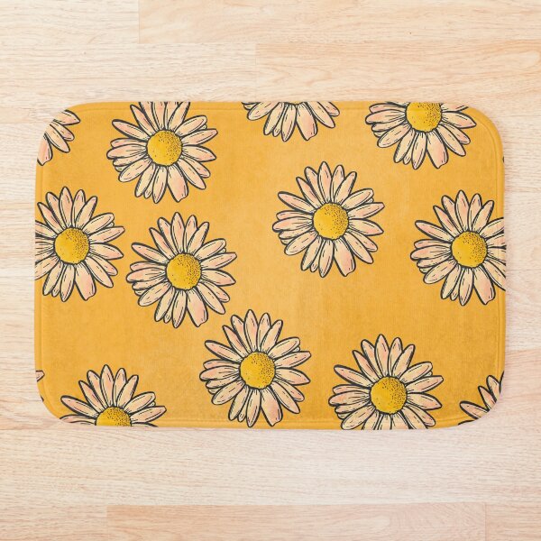 Aperçu de l'œuvre Motif de printemps marguerite jaune créée et vendue par WriteTheRainbow.