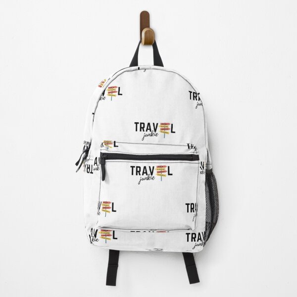 Item preview, Travel junkie black text collection designed and sold by YOURTHINGZ.