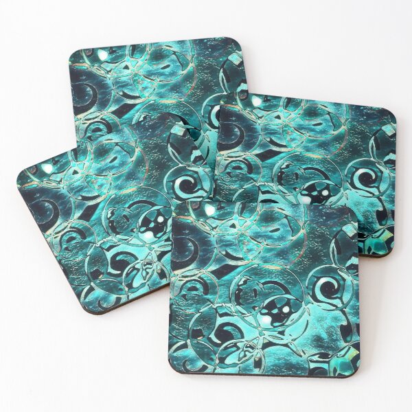 Item preview, Abstract blue ocean bubble underwater cells sunlight designed and sold by Digibee.