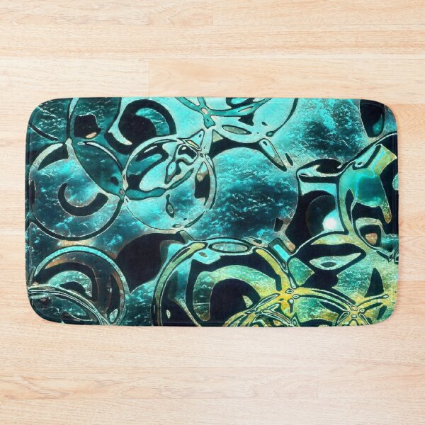Item preview, Abstract blue ocean bubble underwater cells sunlight designed and sold by Digibee.