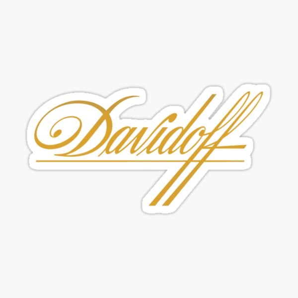 Davidoff Logo Cigar Sticker