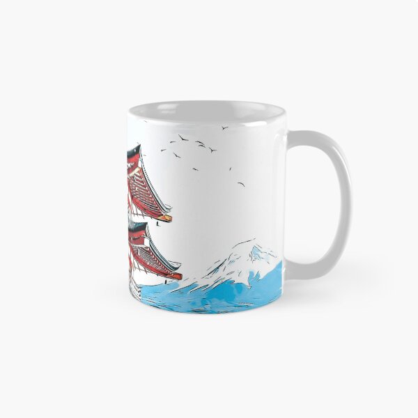 Item preview, Japon city, Mont Fuji illustration, drawing designed and sold by SkyzCreative.