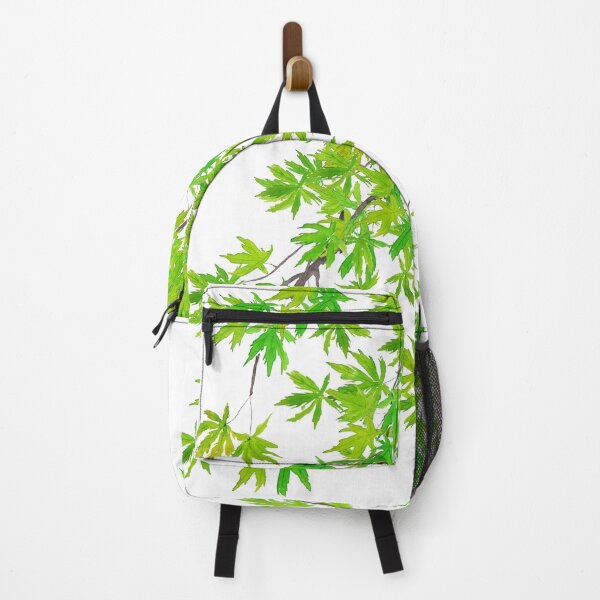 Item preview, hand painted fresh green maple leafs watercolor designed and sold by ColorandColor.