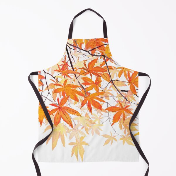 Item preview, Orange maple leaves watercolor designed and sold by ColorandColor.