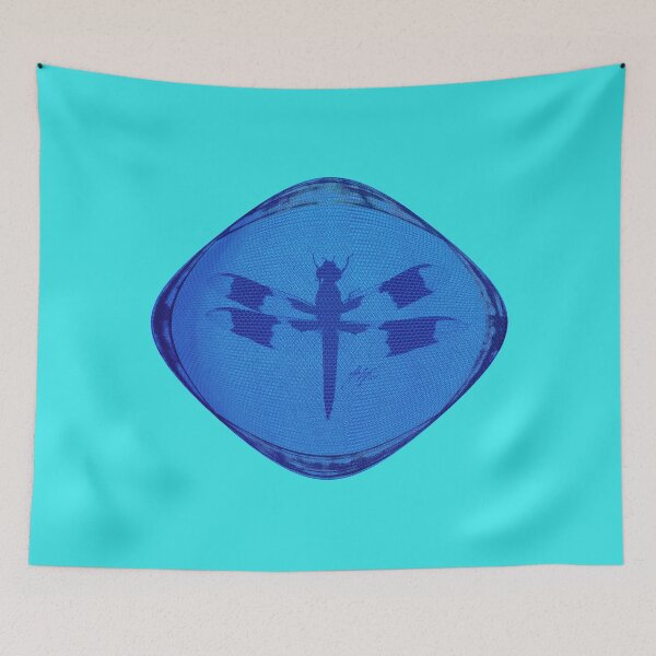 Item preview, Dragonfly Dragon's Eye with Blue Bubblewrap Pattern designed and sold by Michael Cotto.