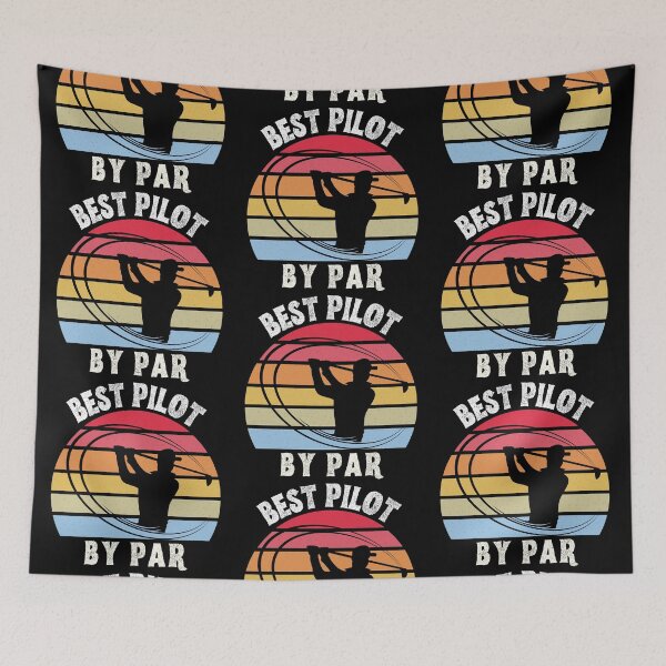 Item preview, Pilot Golf player gifts, Best Pilot on the Back Nine, Vintage Sunset Design for Golfer Pilot designed and sold by AmazingEcraft.