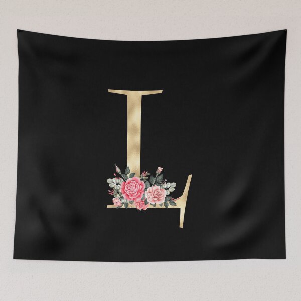 Item preview, Gold Letter L  With Garden Flowers | Floral Wedding Letters designed and sold by SerendipityNow.