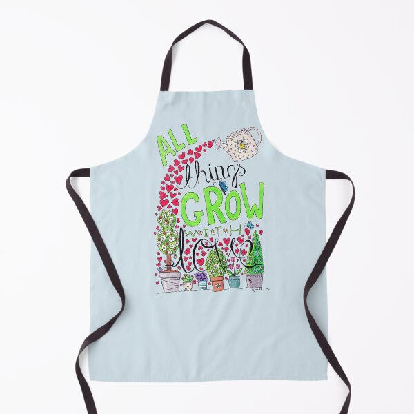 Item preview, All Things Grow With Love Motivational Inspirational Quote designed and sold by LouiseFranksArt.